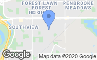 Map of Silverado, AB